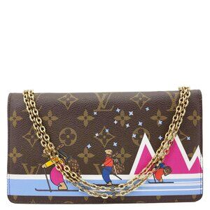 Louis Vuitton Weekend Christmas Animation Pochette Monogram Canvas Crossbody Bag